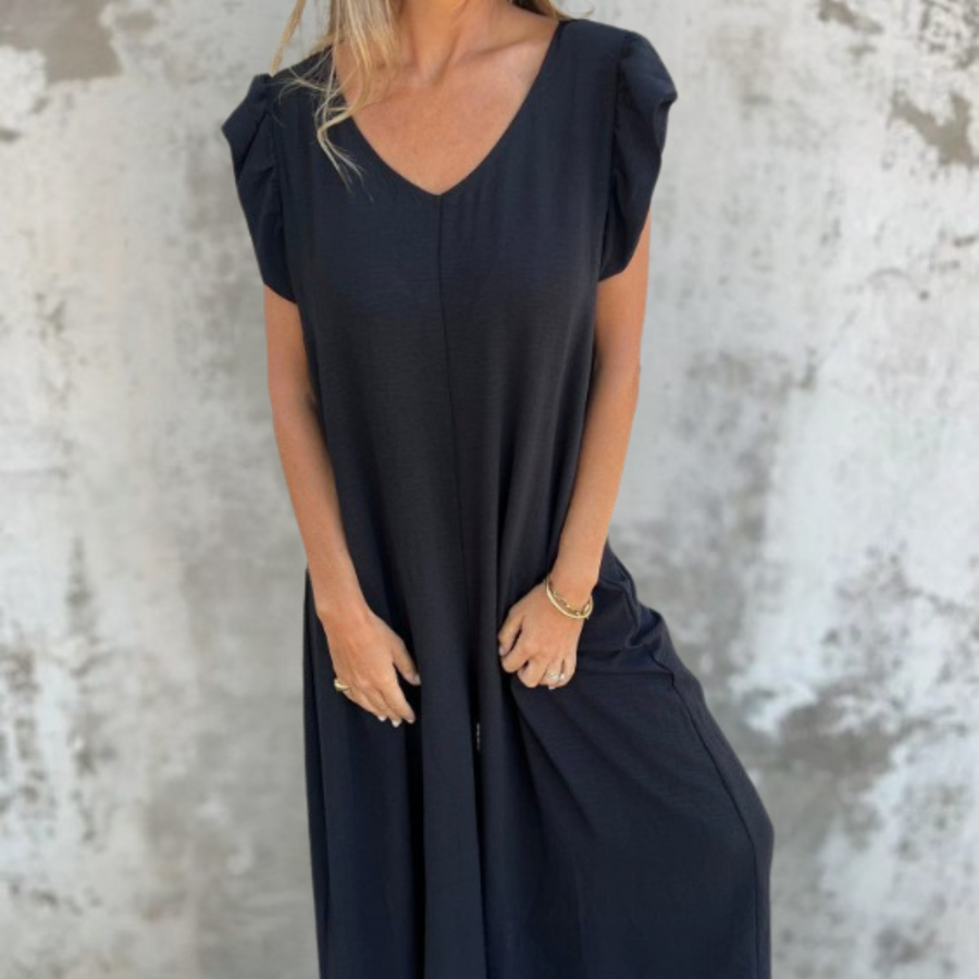 Melinda | Animal Print Jumpsuit V-Neck
