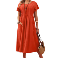 Emery | Wedding Guest Midi Dress Short Sleeve