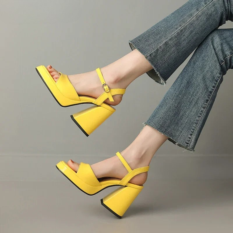 Mary | Comfortable Block Heels Orthopedic Ankle Strap