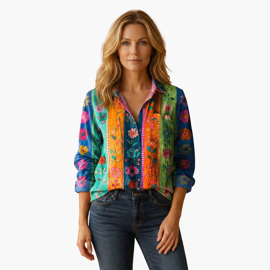 Hailey | Boho Blouse Floral