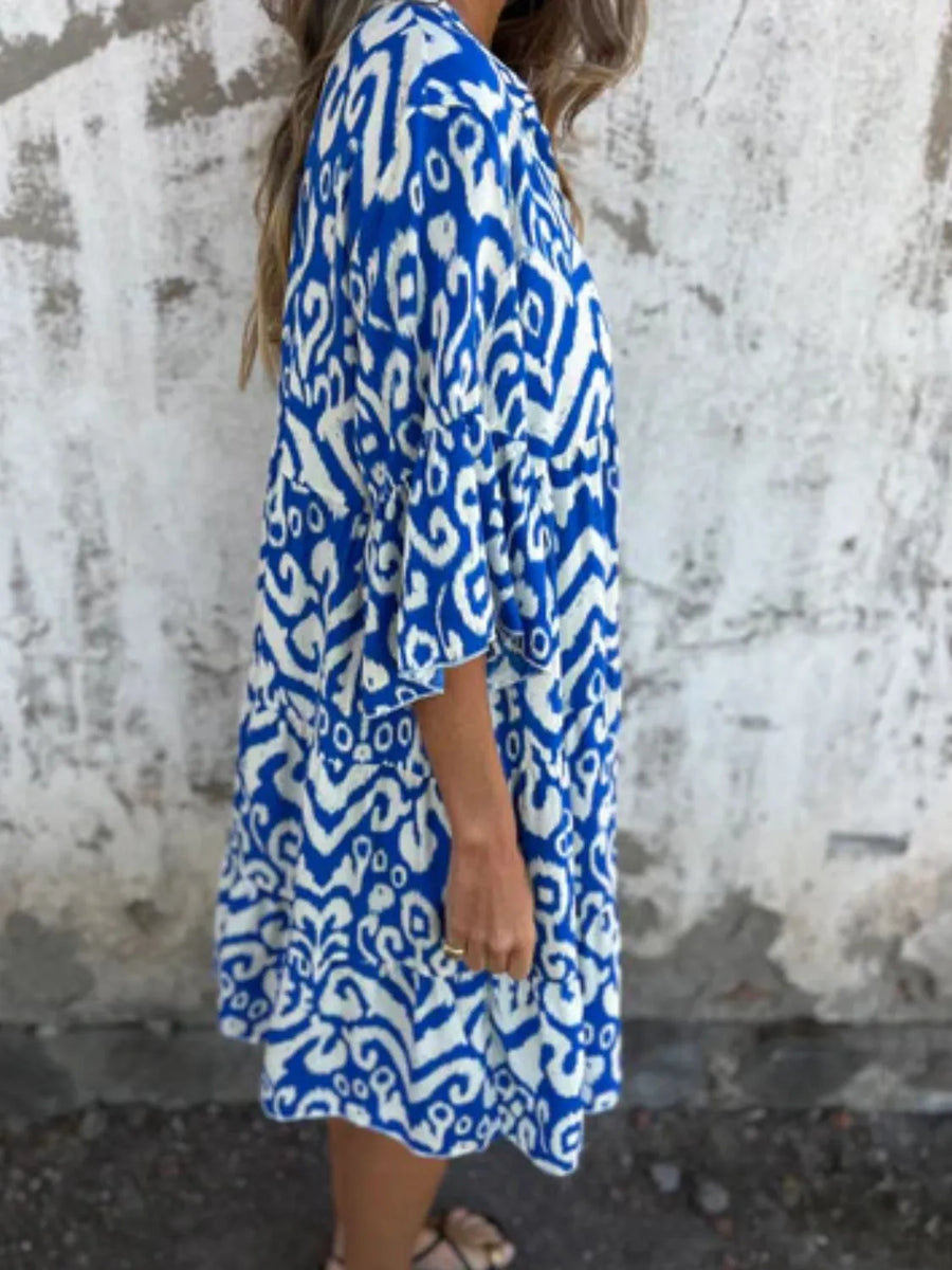 Annabelle | Boho Dress Notch V-Neck