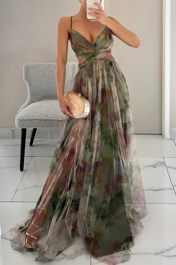 Louise | Wedding Guest Maxi Dress Backless Pleated