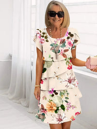 Dorothy | Floral Midi Dress Tiered