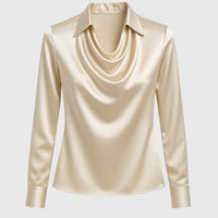 Eliza | Blouse Pleated Cowl Neck