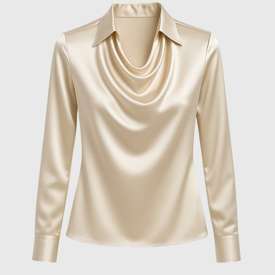 Eliza | Blouse Pleated Cowl Neck