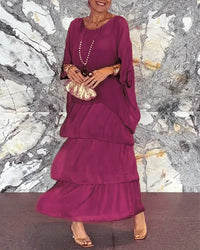 Louisa | Maxi Sundress 3/4 Sleeve