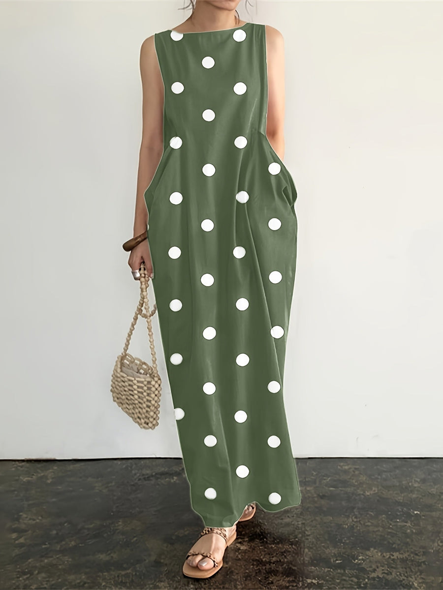 Lola | Polka Dot Maxi Dress