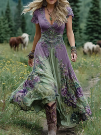 Eloise | Boho Maxi Dress Floral