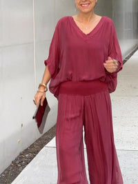 Camille | Two Piece Set V-Neck