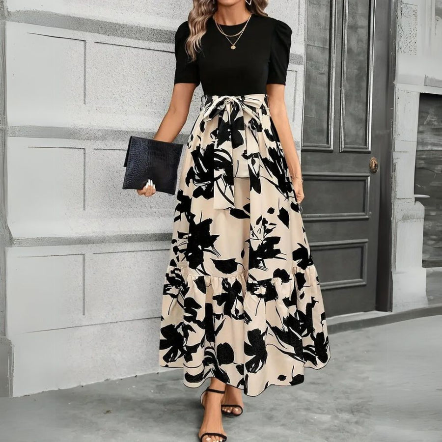Eleanor | Floral Midi Dress A-Line