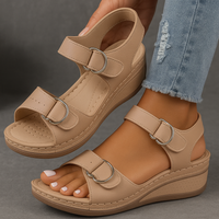 Carla | Orthopedic Dual Strap Wedge Sandals with Open Toe