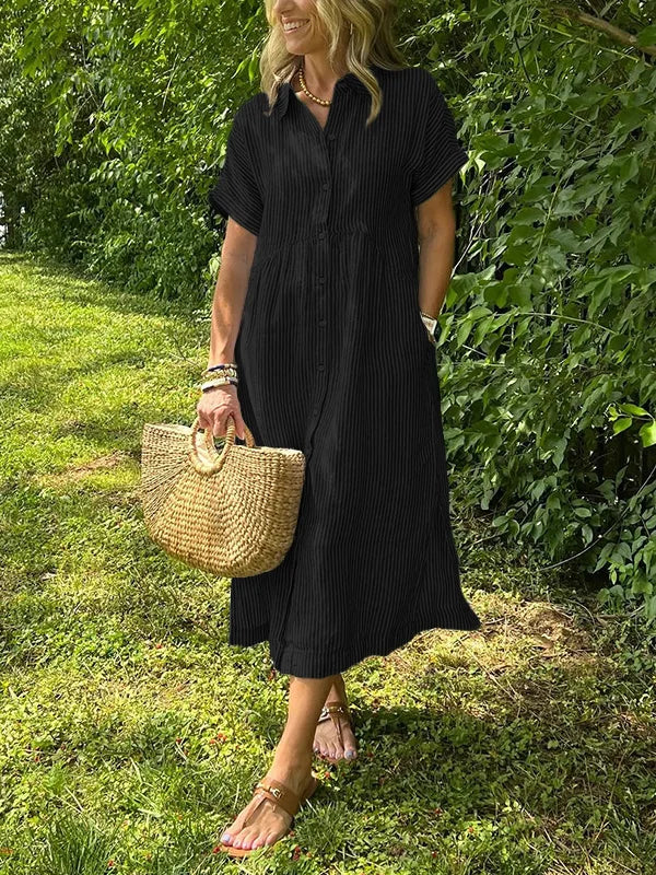 Ruth | Shirt Dress Button-Front