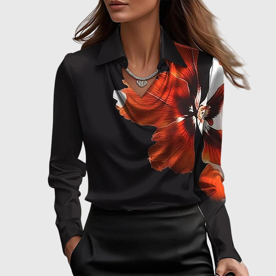 Eliza | Blouse Pleated Cowl Neck