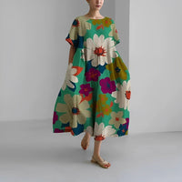 Lauren | Floral Midi Dress Sleeveless