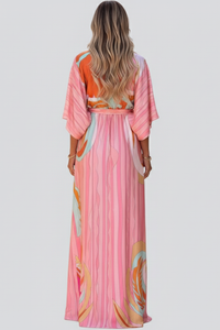 Clementine | Wedding Guest Maxi Dress V-Neck Belted