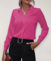 Gabrielle |  Elegant Top Collared Neckline