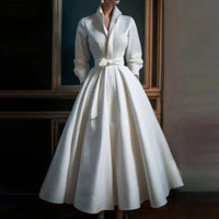 Salem | Maxi Dress Flared V-Neck