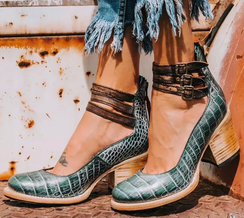 Linda | Comfortable Heeled Sandals Orthopedic Block Heel