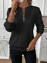 Victoria | Blouse Textured Zip