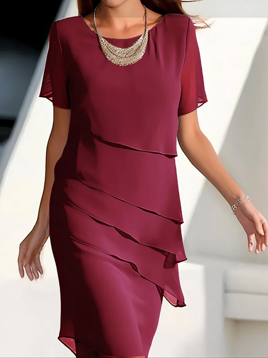 Lola | Wedding Guest Midi Dress Tiered