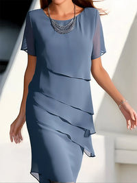 Lola | Wedding Guest Midi Dress Tiered