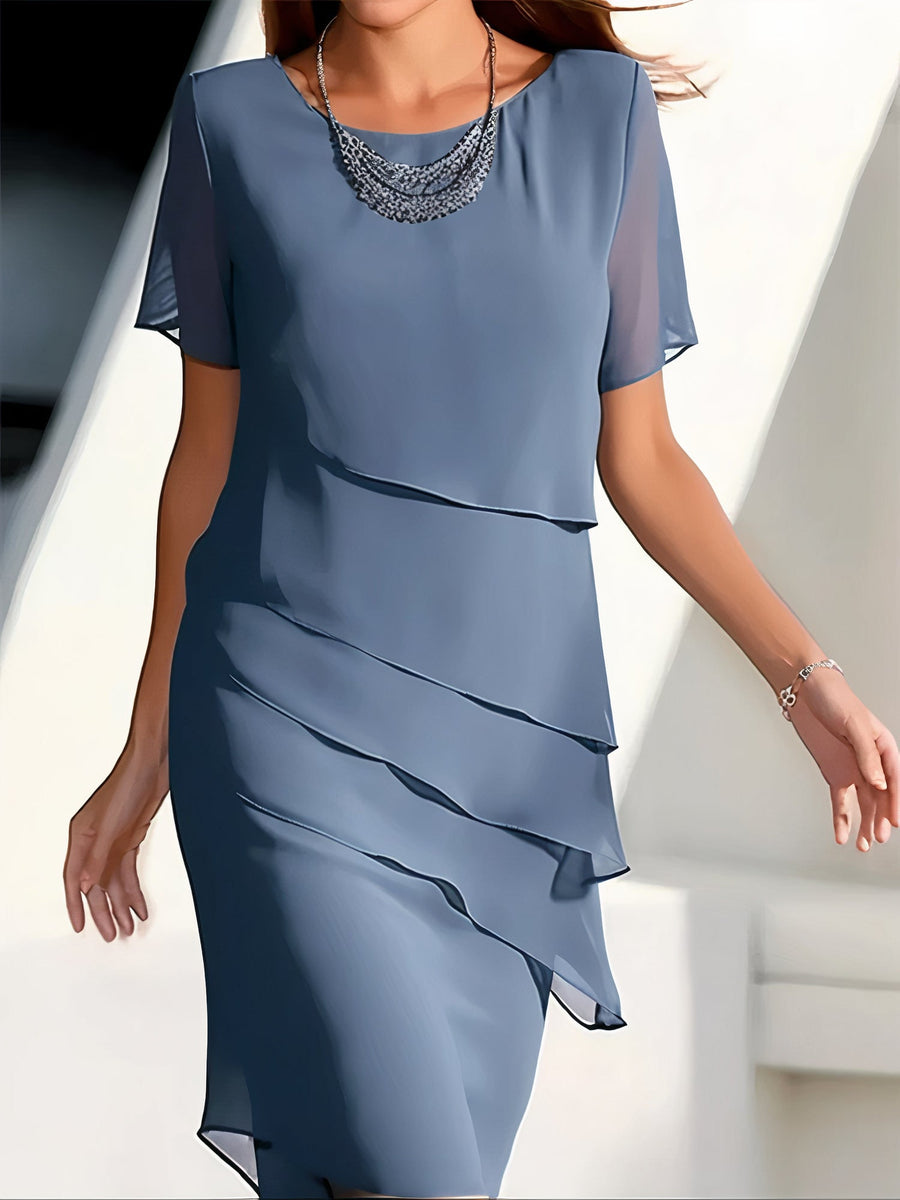 Lola | Wedding Guest Midi Dress Tiered