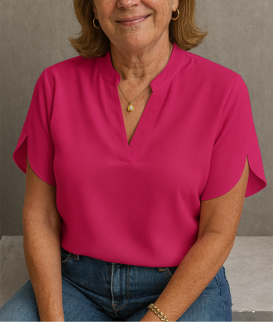 Eloise | Blouse V-Neck Short Sleeve