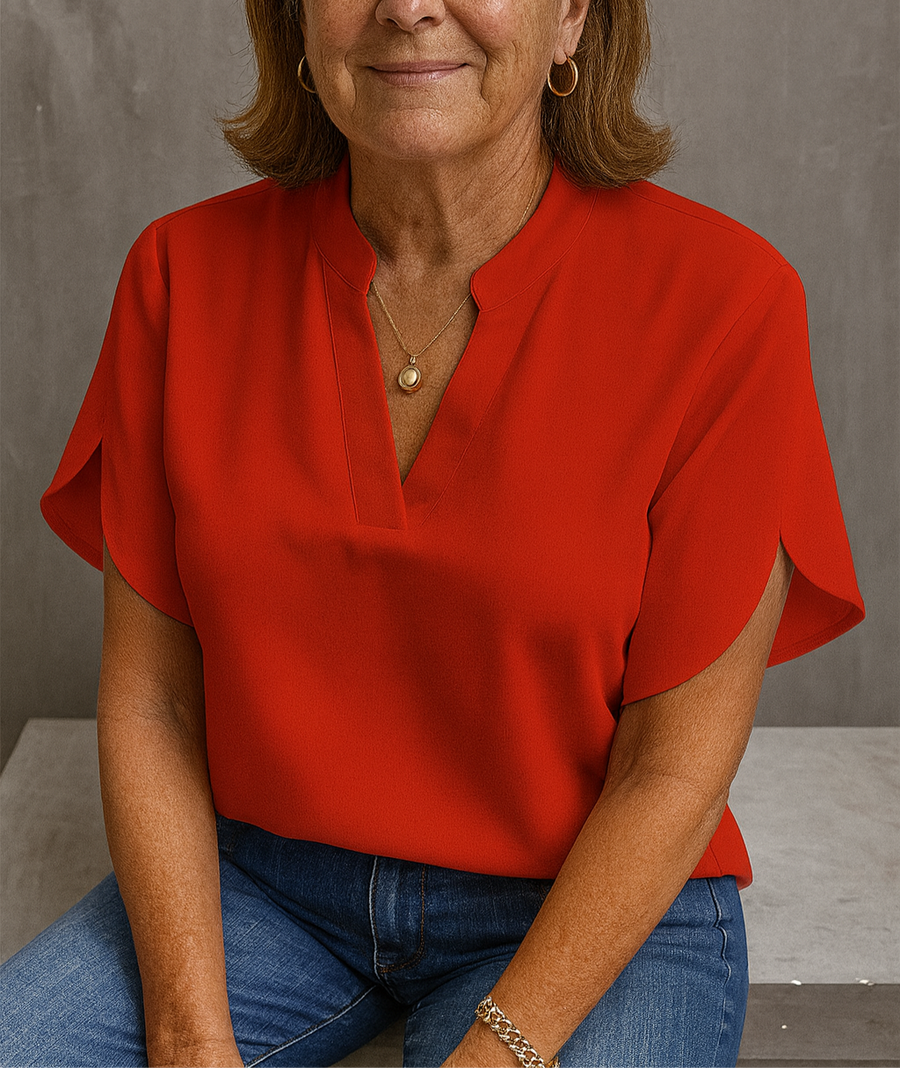 Eloise | Blouse V-Neck Short Sleeve