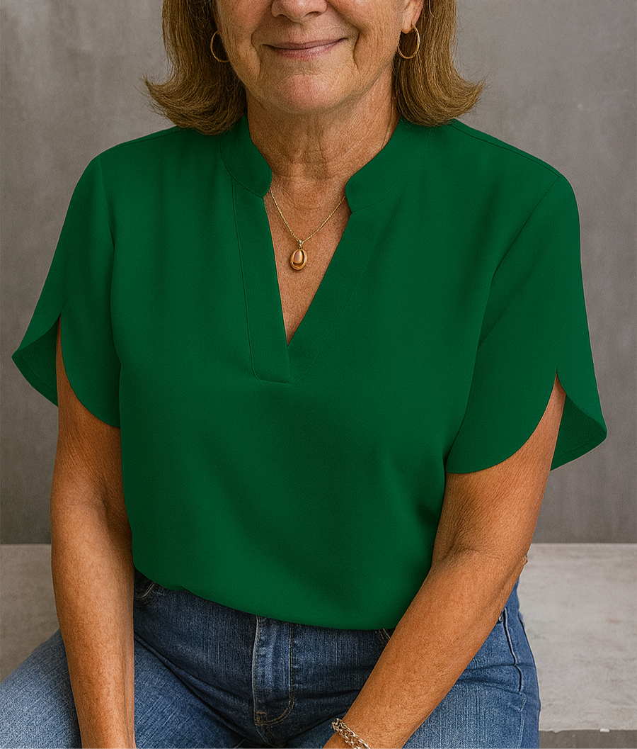 Eloise | Blouse V-Neck Short Sleeve