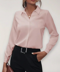 Gabrielle |  Elegant Top Collared Neckline