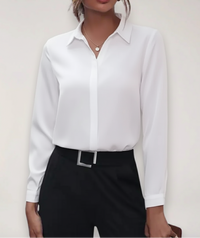 Gabrielle |  Elegant Top Collared Neckline