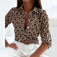 Caroline |  Printed Blouse Long Sleeves