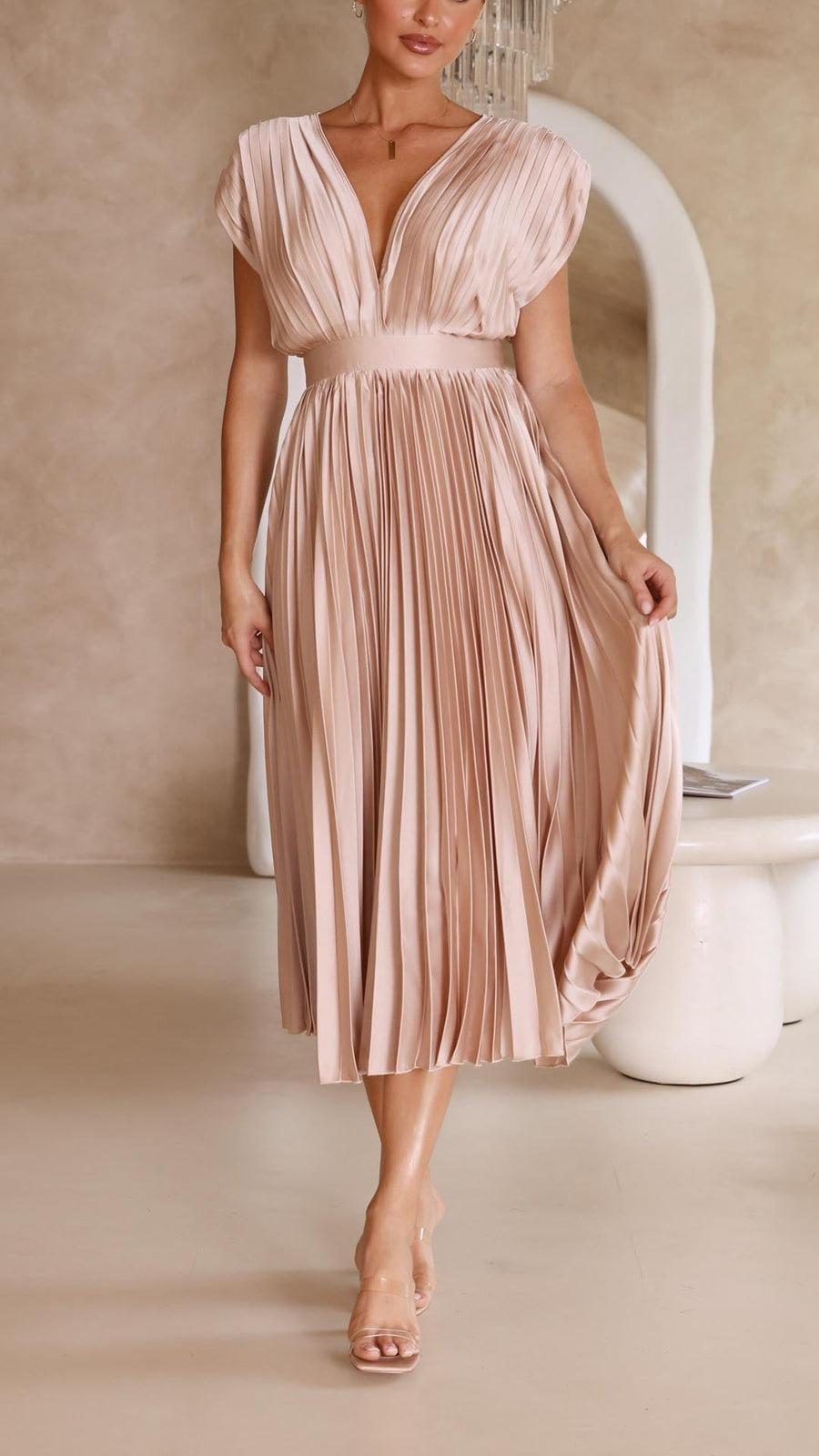 Tiana | Wedding Guest Midi Dress A-Line