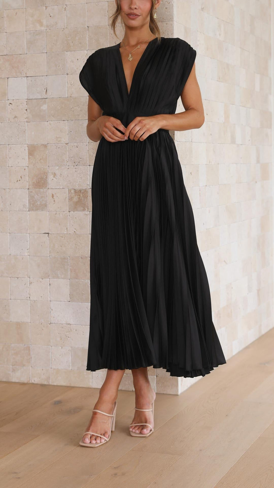 Tiana | Wedding Guest Midi Dress A-Line