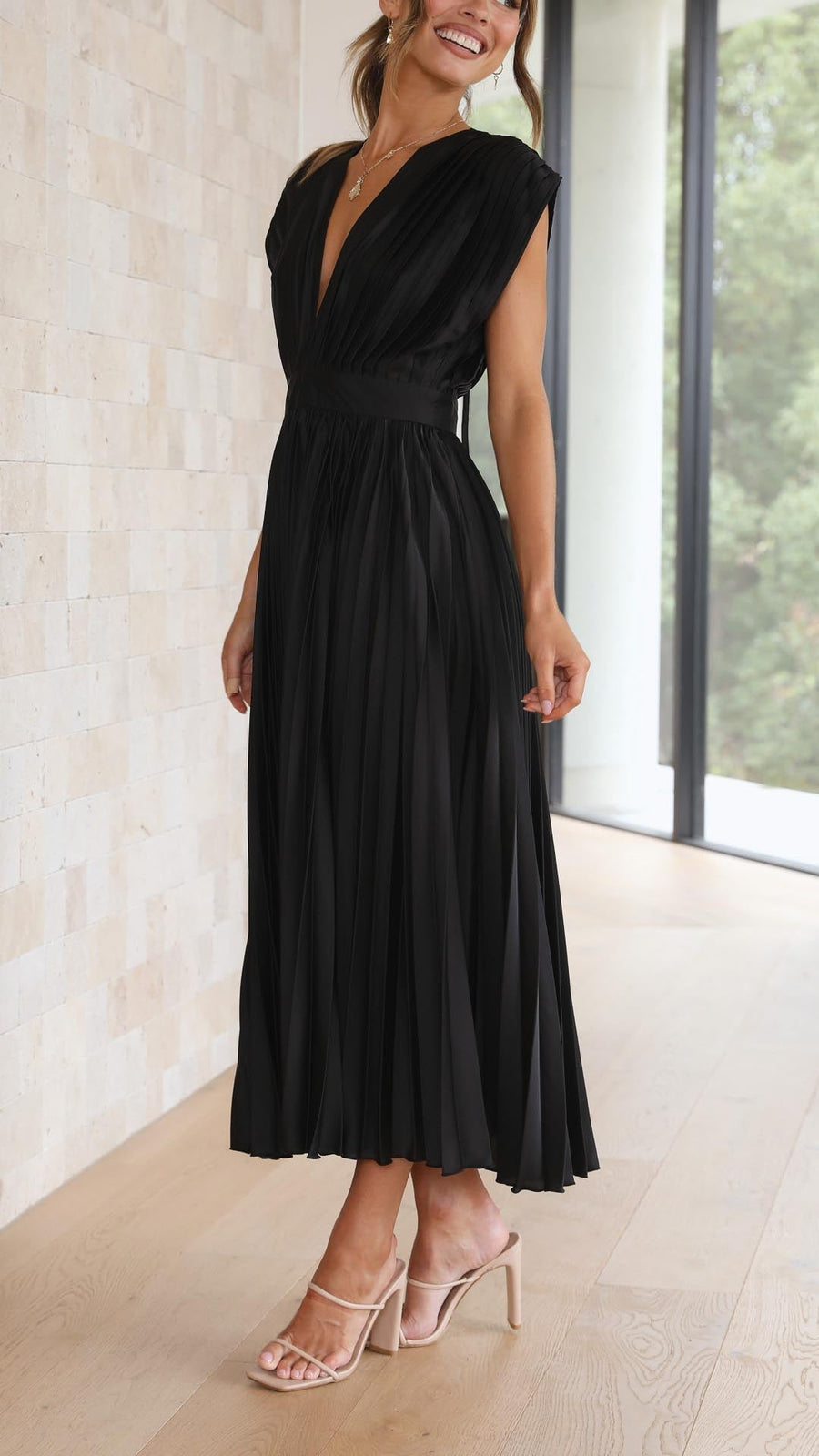Tiana | Wedding Guest Midi Dress A-Line